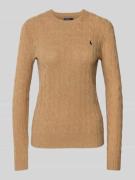 Gebreide pullover van een mix van wol en kasjmier, model 'JULIANNA'