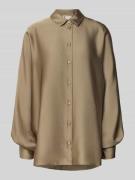 Relaxed fit blouse met platte kraag