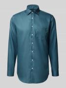 Regular fit zakelijk overhemd met knoopsluiting