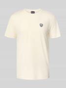 Regular fit T-shirt met logopatch, model 'Train'