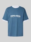 T-shirt met labelprint