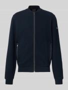 Regular fit sweatjack met structuurmotief