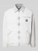 Jack met platte kraag en ritssluiting