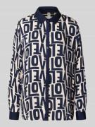 Regular fit overhemdblouse in all-over look