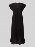 Maxi-jurk met ronde hals