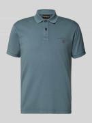 Regular fit poloshirt met labelstitching, model 'elbas'