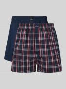 Boxershort met labelpatch in een set van 2 stuks