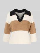 Gebreide pullover met V-hals