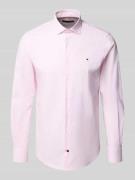 Slim fit zakelijk overhemd van hoogwaardige katoenmix