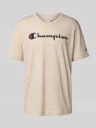 T-shirt met logo en ronde hals