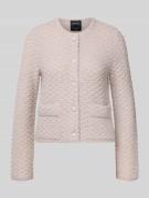 Cardigan met ronde hals en opgestikte zakken