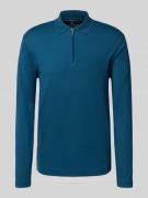 Slim fit poloshirt met ritssluiting