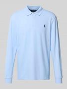 Regular fit poloshirt met labelstitching