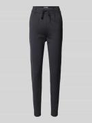 Regular fit trainingsbroek van viscosemix, model 'POPTRASH'