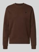 Sweatshirt met labeldetail