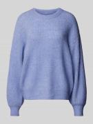 Gebreide pullover met ronde hals, model 'Gustel'