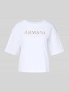 Boxy fit T-shirt met siersteentjes