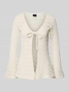 Gebreid jack met trompetmouwen, model 'Isadora'