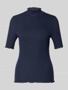 T-shirt met opstaande kraag