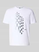 Relaxed fit T-shirt van katoenmix, model 'TEE'