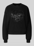 Sweatshirt met logo en ronde hals