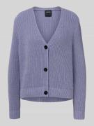 Regular fit gebreid jack met V-hals