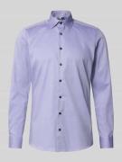 Slim fit zakelijk overhemd met kentkraag