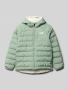 Relaxed fit gewatteerd jack met logoprint, model 'PERRITO'
