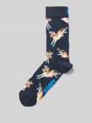 Sokken met motiefstitching, model 'Cow'