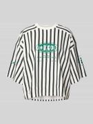 Oversized T-shirt met motiefprints