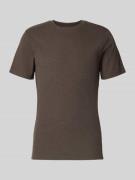Regular fit T-shirt met ribstructuur, model 'TANNER'