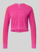 Gebreid jack met labeltypische contraststrepen, model 'Fluffy'