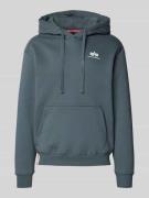 Hoodie met logo en kangoeroezak