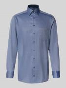 Modern fit zakelijk overhemd van puur katoen