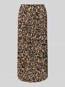 Midirok met plissévouwen en elastische band