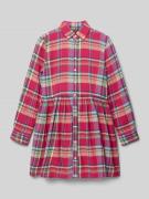 Mini-jurk met knoopsluiting