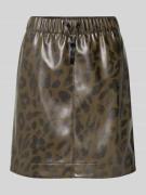 Minirok in leerlook met elastische band