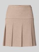 Regular fit minirok met viscose, model 'RENORE'