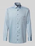 Regular fit zakelijk overhemd van puur katoen