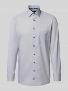 Regular fit zakelijk overhemd van puur katoen