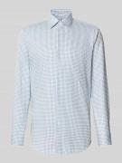 Regular fit zakelijk overhemd met kentkraag en borstzak