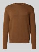 Regular fit gebreide pullover van zuiver katoen