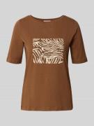 T-shirt met labeldetail