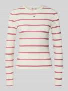 Slim fit shirt met lange mouwen van katoenmix