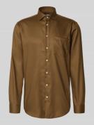 Regular fit zakelijk overhemd met knoopsluiting