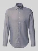 Slim fit zakelijk overhemd met kentkraag