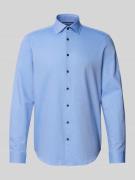 Regular fit zakelijk overhemd met kentkraag