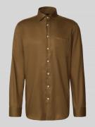 Slim fit zakelijk overhemd met kentkraag