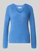 Regular fit gebreide pullover van puur katoen