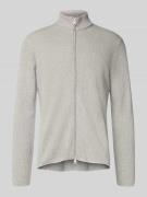 Regular fit gebreid jack met ritssluiting, model 'Cinupio'